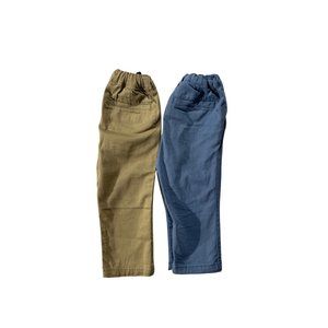 The Childrens place toddler boy chino pants blue and beige sizes 18-24 months. L